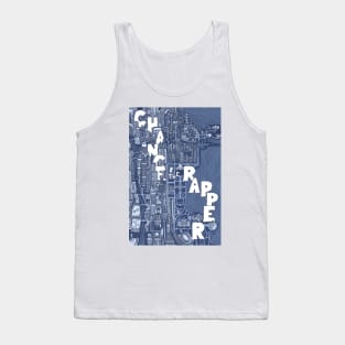 Chance the Rapper Chicago Map (Front) Tank Top